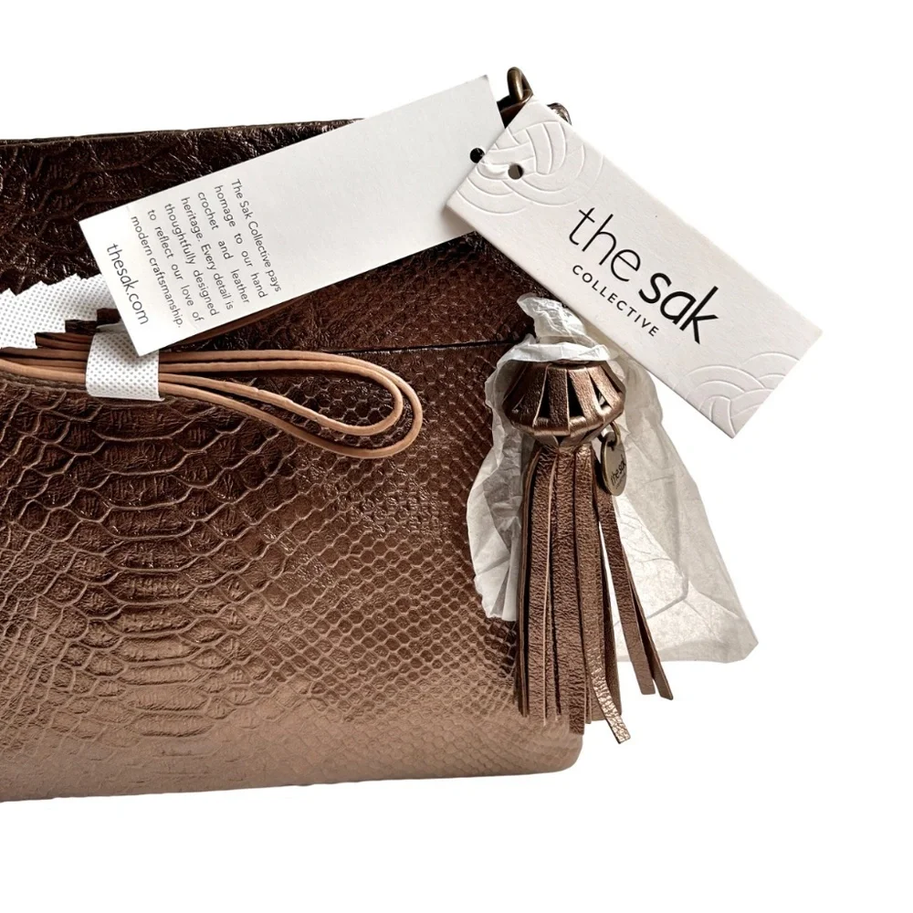 NWT The Sak Leather Snake Skin Look